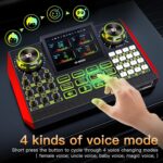 Tenlamp G9 Podcast Equipment Audio Mixer, Live Sound Card Console with 3.5mm Microphone Input, Voice Changer, and Noise Reduction Function - Image 7