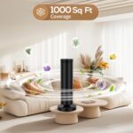 Waterless Diffuser with 90ML Essential Oils, Covers 1000 Sq Ft, Diffusers for Home Hotel, Adjustable Mist & Timer, Scent Diffuser Starter Kit with Night Light, Black - Image 8