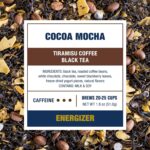 Tiesta Tea Cocoa Mocha, Premium Loose Leaf, Tiramisu Coffee Black Tea, Chocolate and Roasted Coffee, High Caffeinated Blend, Holiday, Hot or Iced Brews, Up to 25 Cups, 1.8 Ounce Resealable Pouch - Image 4