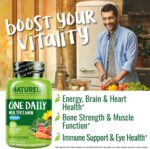 NATURELO Mens Multivitamins - One Daily Multivitamin for Men with Vitamins, Minerals & Organic Whole Foods, Boost Energy & Health, Non-GMO, 120 Vegetarian Capsules - Image 6