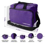 ASA TECHMED Nurse Bag for Medical Equipment, Nurse Accessories Bag Ideal for Doctors, Nurses, Home Health Aids, Medical Students (Purple) - Image 3