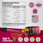 USDA Organic Vitamin B-Complex B5 Pantothenic Acid | B12 Methylcobalamin | B1 Thiamine | B6 Pyridoxine | B7 Biotin | B9 Folic | B3 Niacinamide - B Complex Liquid Drops, Made in USA Supplement, 2fl oz - Image 9