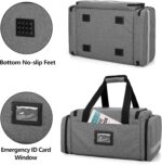 Trunab First Responder Bag Empty, Professional Medical Supplies Bag First Aid Kits Bag with Inner Dividers for Home Health Nurse, Community Care, EMT, EMS, Bag Only, Grey - Patented Design - Image 4