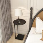 DCLRN Small End Table,c Table End Table for Sofa,Round Coffee Table is Suitable for Living Room and Bedroom.(Black) - Image 6