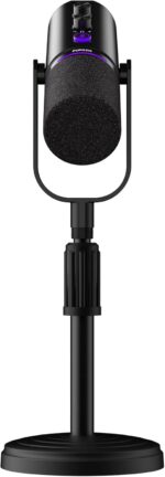 PUPGSIS Podcast Dynamic Microphone, XLR/USB Recording PC Microphones for Broadcast, Podcast, Recording, Gaming & Streaming, Studio Mic with Mute, Headphone Jack, Monitoring Volume Control, Windscreen - Image 10