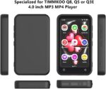 Mp3 Player Case for TIMMKOO Q8, Q5 and Q3E 4.0 inch, Fotosuncy Slim Fit Soft TPU Matte Cover with Cleaning Cloth Black - Image 3