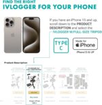 Movo iVlogger Vlogging Kit for iPhone with Fullsize Tripod - Lightning Compatible YouTube Starter Kit for Content Creators - Accessories: Tripods, Phone Mount, LED Light and Shotgun Mic - Image 6