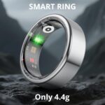 R02 Smart Ring, a Smart Ring for Women and Men, with a Charging case, Supports Heart Rate, Blood Oxygen, Sleep Health Monitoring, and Sports Tracking Ring. (Silver, 10#) - Image 10