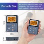 Portable Radio AM FM, Rechargeable Pocket Walkman with Best Reception Digital Tuning, MP3, Stereo Earphone, Large LCD Screen, TF Card Socket, Transistor Radio for Jogging/Gym/Camping(Blue) - Image 6