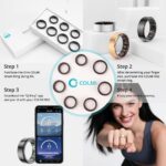 R02 Smart Ring, a Smart Ring for Women and Men, with a Charging case, Supports Heart Rate, Blood Oxygen, Sleep Health Monitoring, and Sports Tracking Ring. (Silver, 10#) - Image 3