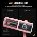 MAONO XLR/USB Gaming Microphone Kit: Dynamic PC Mic for Streaming Podcasting, Software Support, Mute Button, Gain Control, RGB Computer Mic with Boom Arm Stand, for Recording, PS4/PS5, PD100XS Pink - Image 5