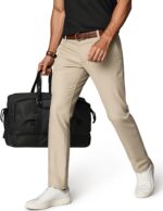 PJ PAUL JONES Mens Golf Pants Stretch Work Dress Pant Casual Classic Fit Lightweight Slacks Trousers with 5 Pockets - Image 2