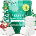Eucalyptus Mint Shower Steamers Aromatherapy 18 Pack - Eucalyptus for Shower, Christmas Stocking Stuffers for Men, Self Care Birthday Gifts for Women, White Elephant, Includes Easy Opener - Image 2