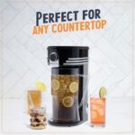 Nostalgia 3-Quart Iced Tea & Coffee Brewing System With Double-Insulated Pitcher, Strength Selector & Infuser Chamber, Also Perfect For Lattes, Lemonade, Flavored Water, Black - Image 5