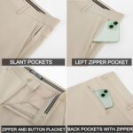 PJ PAUL JONES Mens Golf Pants Stretch Work Dress Pant Casual Classic Fit Lightweight Slacks Trousers with 5 Pockets - Image 7