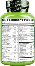 NATURELO Mens Multivitamins for Men 50+ - One Daily Multivitamin for Men with Vitamins, Minerals & Organic Whole Foods, Boost Energy & Health, Non-GMO, 60 Vegetarian Capsules - Image 8