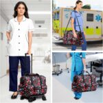 Nurse Rolling Medical Duffle Bag Work Nursing School College Student Must Have Clinical Home Health Cna Nr Gifts Carry On Bag with Wheels Doctor Emt Ems Healthcare Equipment Homecare Physician (Nurse) - Image 6
