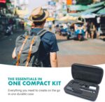 Movo iVlogger Vlogging Kit for iPhone with Fullsize Tripod - Lightning Compatible YouTube Starter Kit for Content Creators - Accessories: Tripods, Phone Mount, LED Light and Shotgun Mic - Image 5