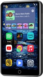 80GB MP3 Player with Bluetooth and WiFi, ZAQE 4" HD Full Touch Screen MP3 Player with Spotify, Amazon Music,YouTube,Pandora,Libby,Android MP4 Music Player for Kids (Black) - Image 2