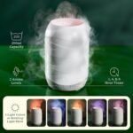 Lifelines Waves Ultrasonic Essential Oil Diffuser with Essential Oil Blend, 200ml - Aromatherapy Diffuser with Cascading Mist, Colored Lights & Auto-Shut Off Features - Home & Bedroom Essentials - Image 4