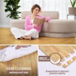 Yes4All EVA Interlocking Mats, Puzzle Floor Tiles, Foam Floor Padding with Border for Furniture, Home Space, Living Room, Garage 11,22,32 SQFT - Image 5