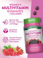 Nature's Truth Womens Multivitamin Gummies Plus Collagen & Biotin | 70 Count | Non-GMO & Gluten Free Supplement - Image 6